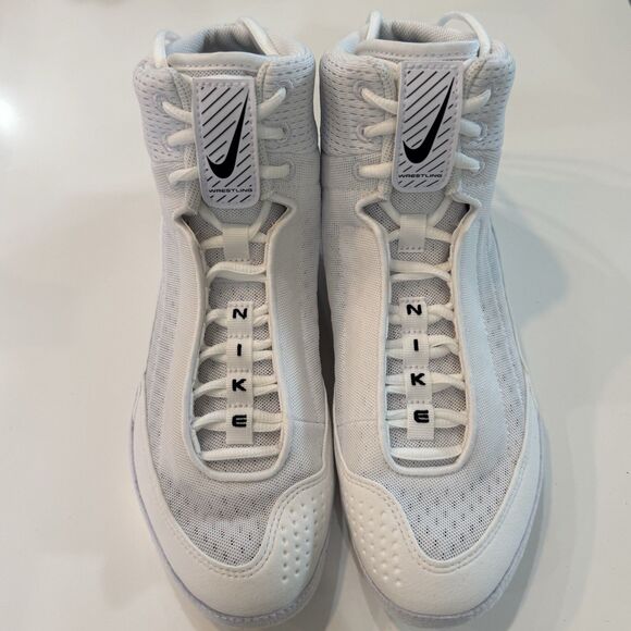 Nike Inflict 4 \'White Black\' HM9674-100 Men\'s Size 9 Wrestling Shoes NEW main image 5